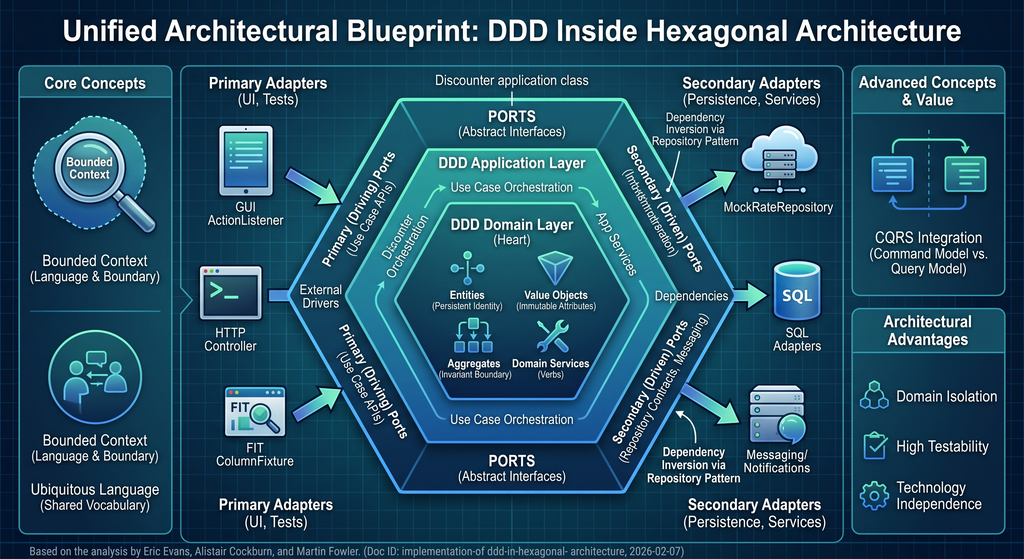Faire Cohabiter l'Architecture Hexagonale et le Domain-Driven Design (DDD)