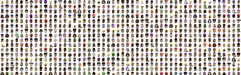 Each Punk is algorithmically generated from 87 distinct attributes